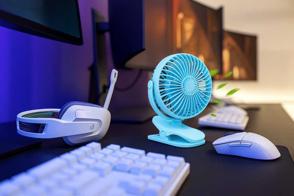 Gaming desk accessories fan