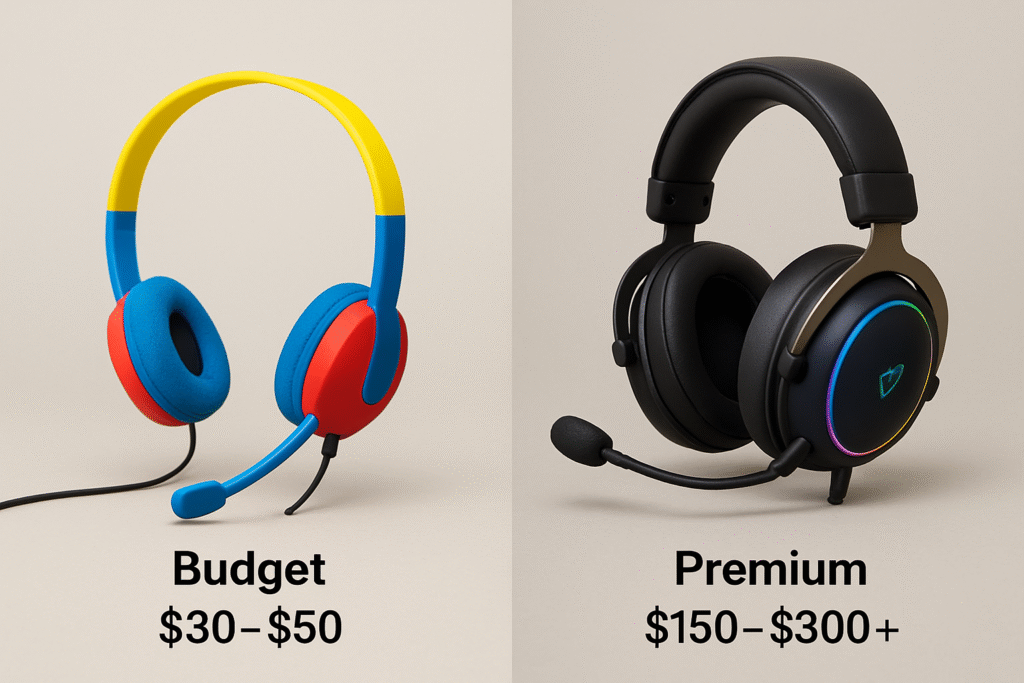 Budget vs premium headset