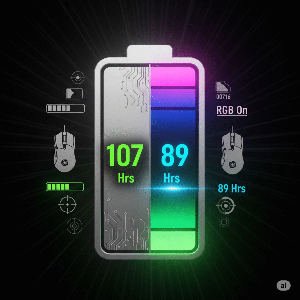 Image showing battery Life of ASUS ROG Keris II Origin