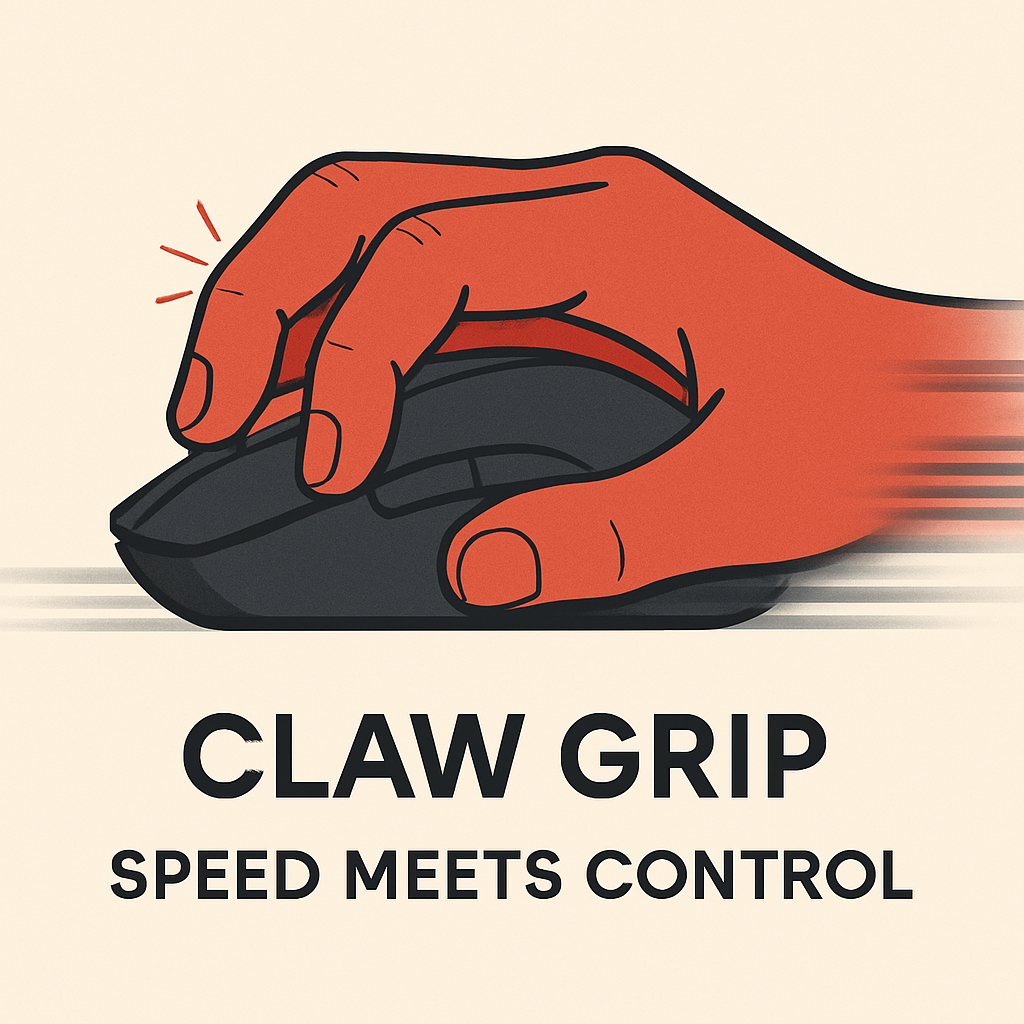 Image showing claw grip as a speed grip