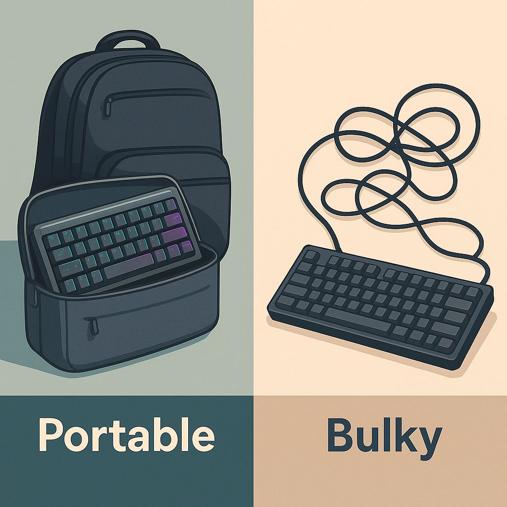 Image showing wireless keyboard as a portable gaming keyboard